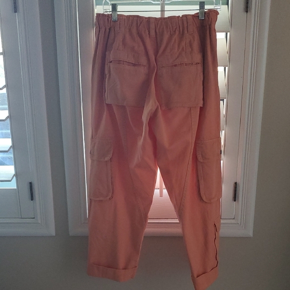 Free People Orange Cropped Pants - Picture 4 of 4